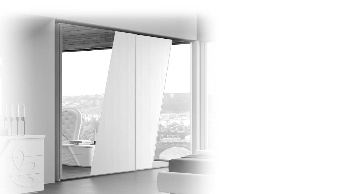 Sliding Wardrobe Segmento - Smooth Mirror: Maxi